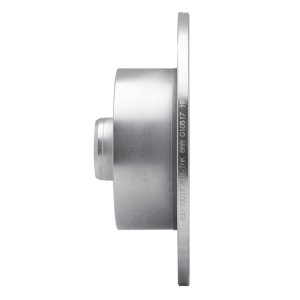 Audi A4 Brake Rotor (1) - Rear Left - R1 Concepts - Drilled & Slotted - Silver - `96-`08